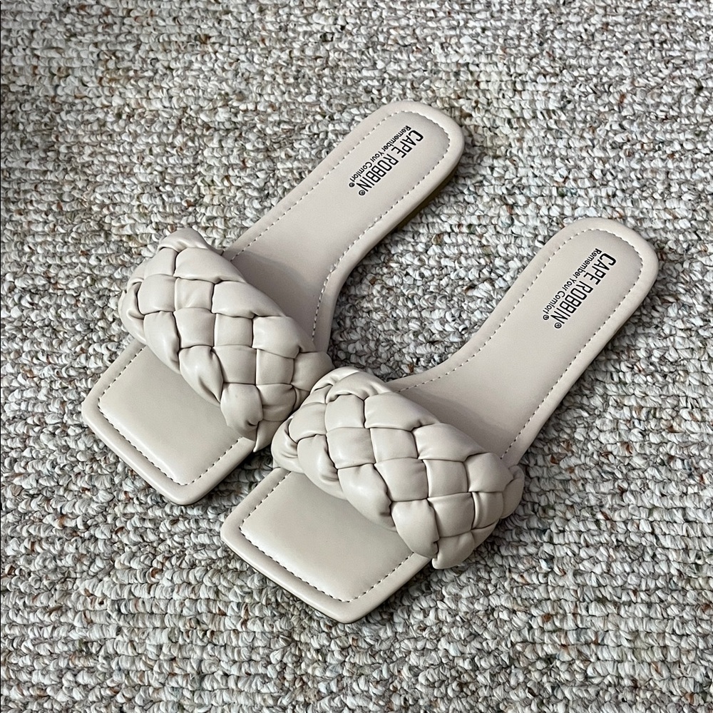 Cape Robbin Vagabond Woven Slide Sandals